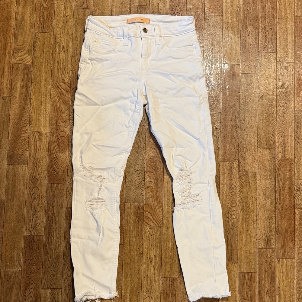 Joe's Jeans Off-White Denim with Brass Button
